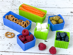 Yumbox blue/green silicone set (6-pack)